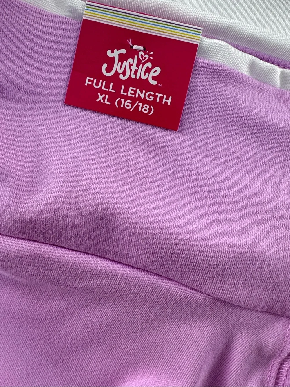 Justice pink with white Yoga flare leg Pants with crossover waistband xl